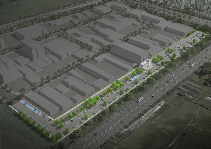 1-2 청주시 오창노외주차장 및 견인차량보관소 조감도