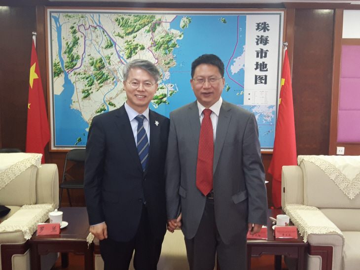 민형배 광산구청장_황문충 주하이시 부주석