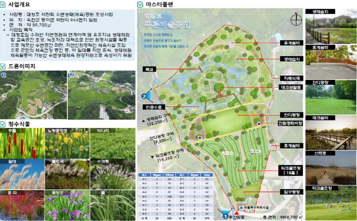 <b>옥천</b>군, 대청댐 석탄리에 18홀 ‘<b>파크골프장</b>’ 들어온다